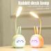 cute rabbit led portable dext lamp